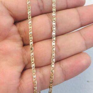 NECKLACE VALENTINO 18K GF CHAIN 14" TO 22" NEWBORN BABY CADENA VALENTINO
